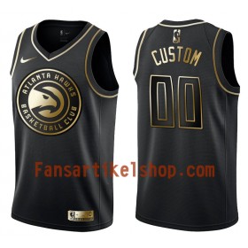 NBA Atlanta Hawks Trikot Benutzerdefinierte Nike Schwarz Golden Edition Swingman - Herren